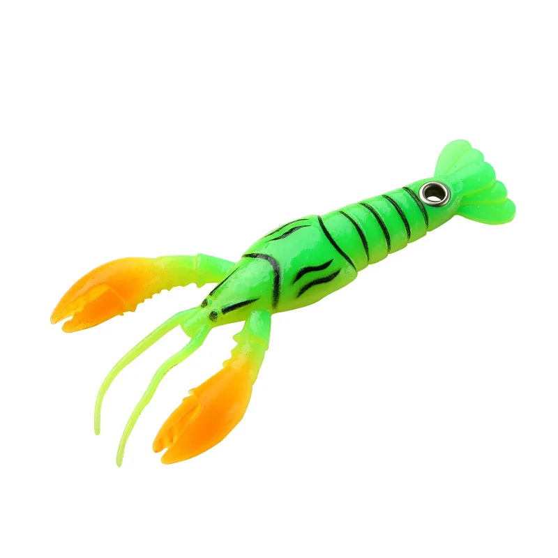 Willfishing 95mm 6g Crayfish Soft Lures Silicone Soft shrimp lure Trolling Trout plastic soft lure