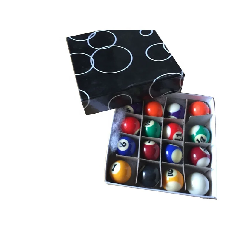 
Full Set 38MM Children Billiards Table Balls Set Resin Small Pool Cue Balls 