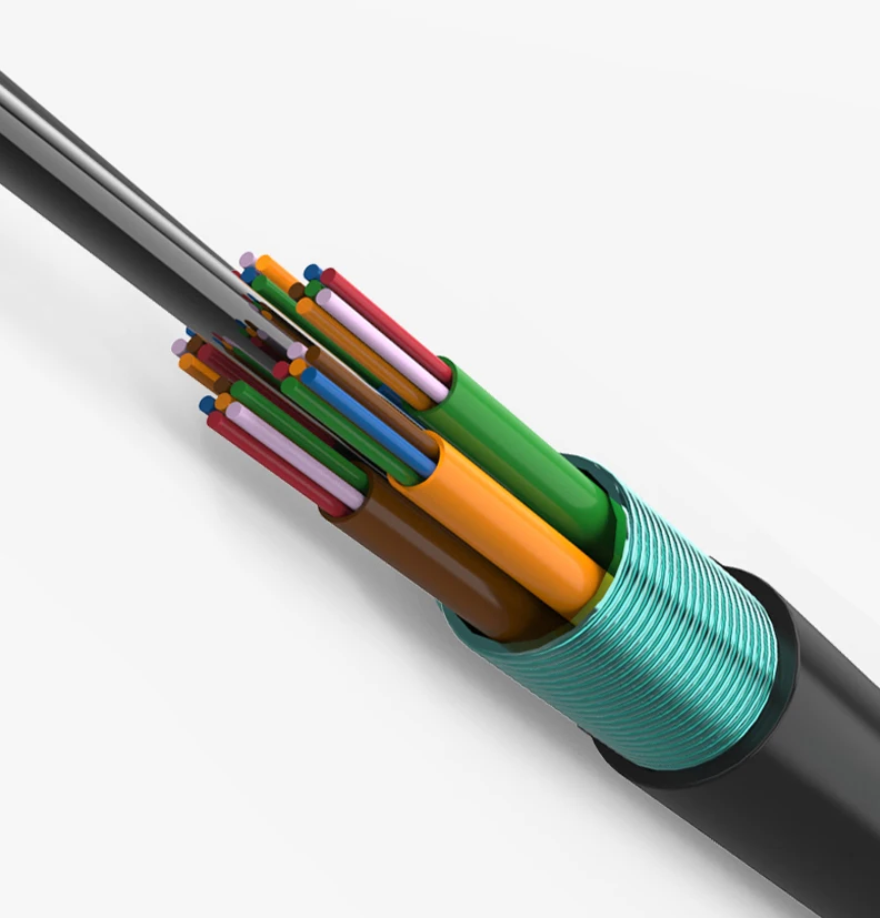 Cable GYTS Fibra Optica Steel Tape Armored Aerial Underground Outdoor Use Fiber Optic Cable GYTS