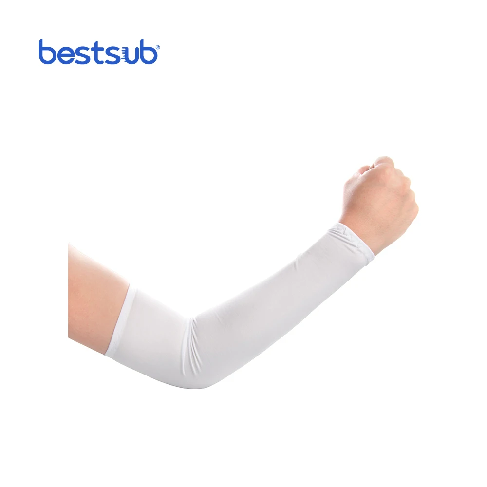 Мужской спортивный рукав для рук BestSub sublimation (ледяной шелк 12*43 см)