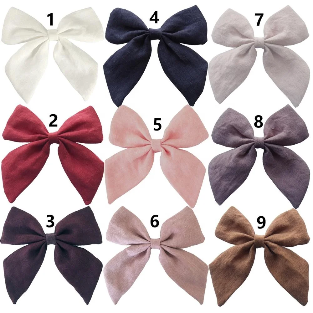 2022 Korean Girls Ribbon Butterfly Bowknot Tie Hair Clip big Colorful Golden Polka Dot Sweet Girls Hair Clip pins
