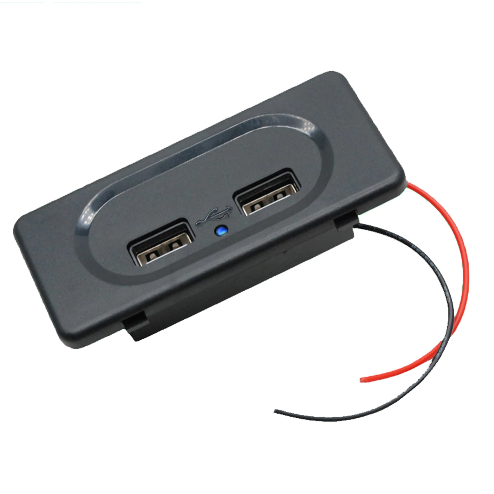 Dual USB Charger Socket 3.1A 12V/24V USB Ports Waterproof Power Car Charger Socket Outlet Fast Charge