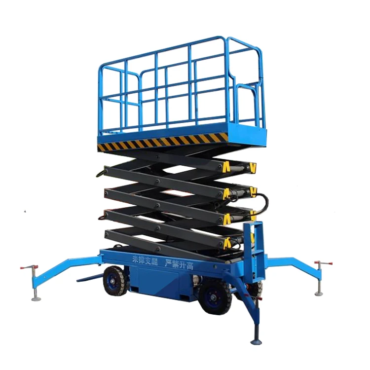 6-18 m aerial work platform mobile hydraulic electric scissor lift electric movable scissors lift platform