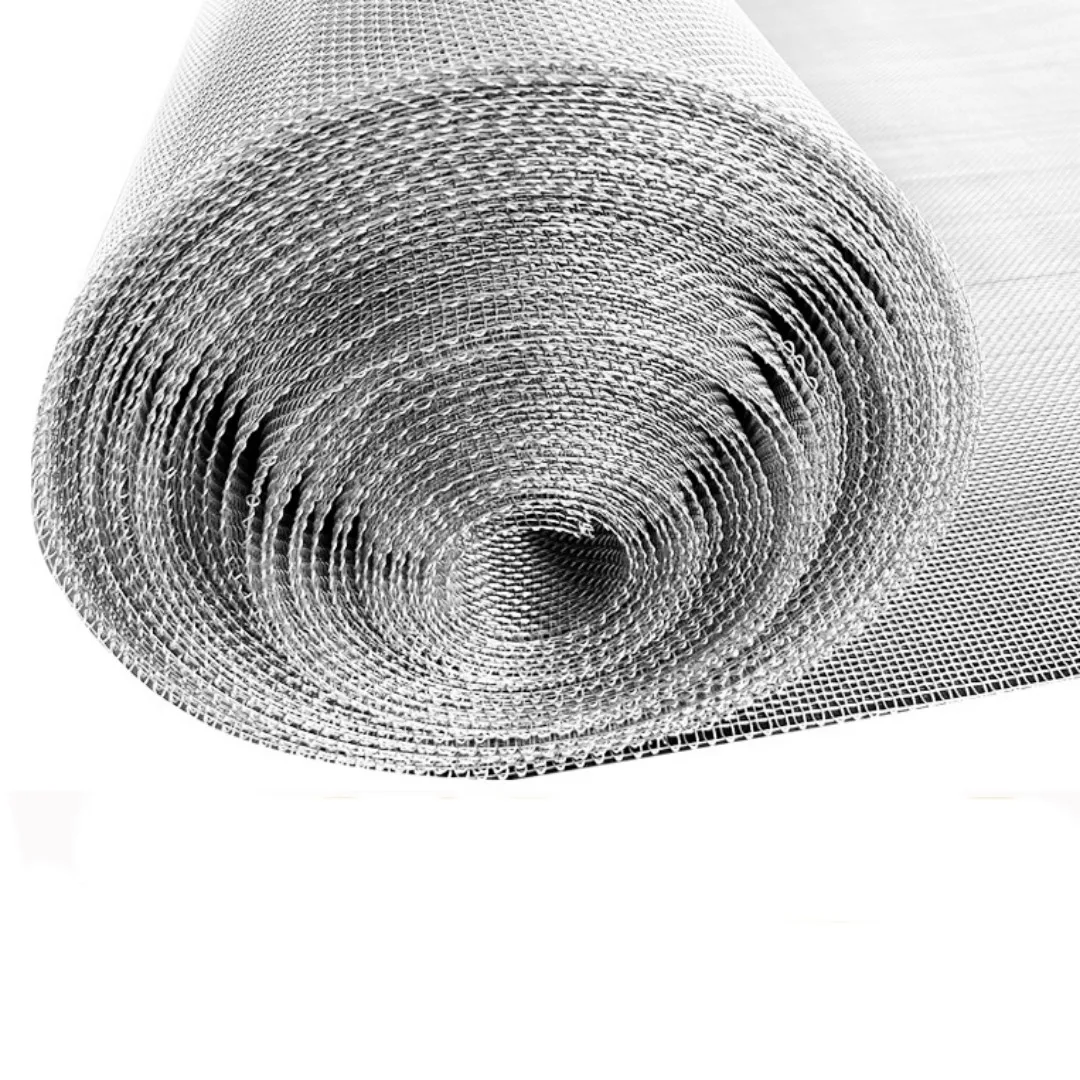 Custom size Silver color Woven Small hole Stainless steel perforated metal mesh