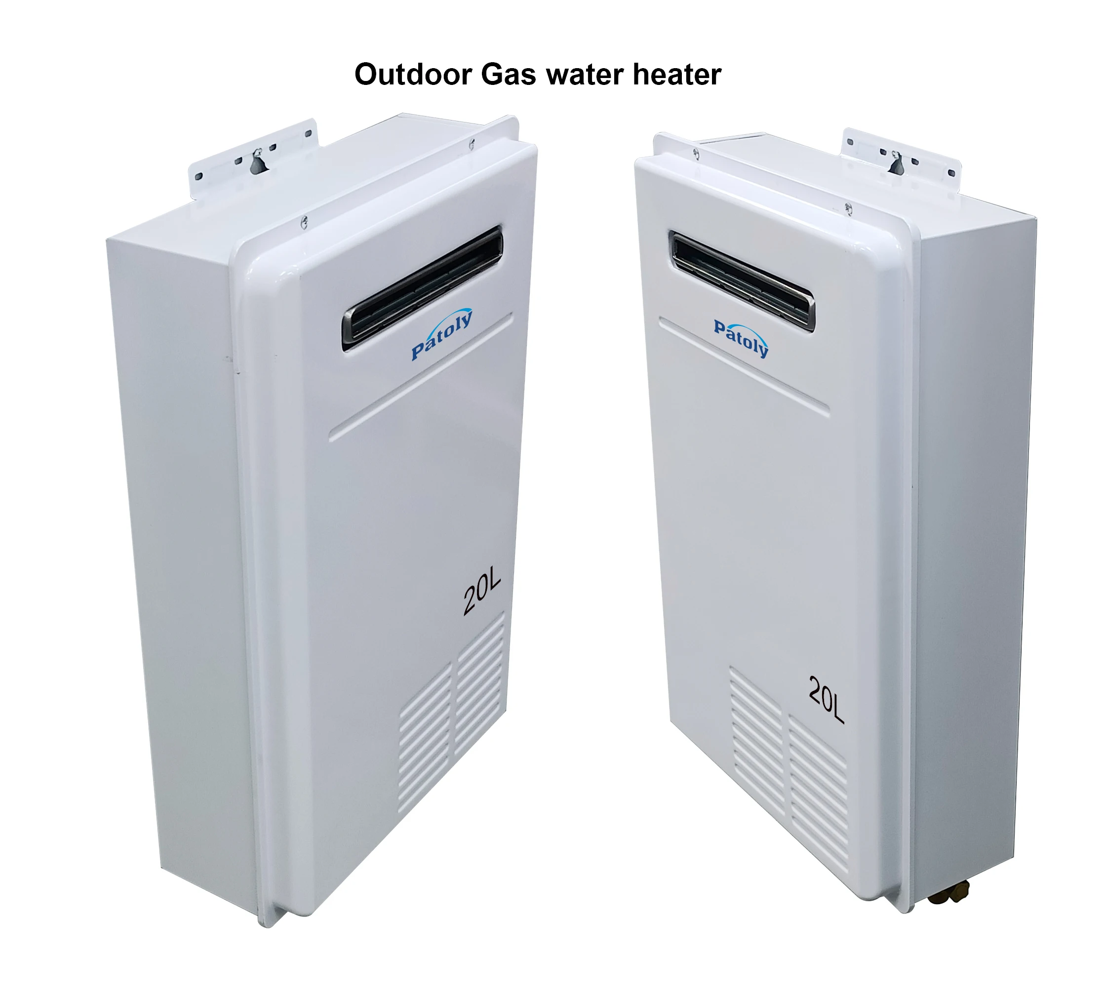Water flow induction water heater 16L to 22L outdoor gas water heater copper heat converter