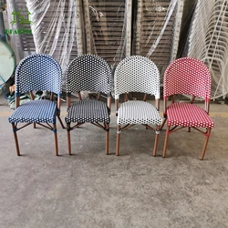 Modern french style cafe chair restaurant outdoor dining set high quality french bistro dining chair