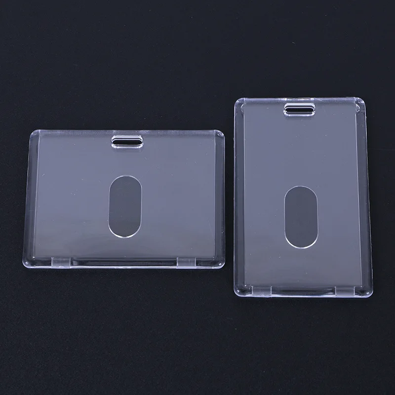 Thick Clear Transparent Vertical Horizontal Credit Acrylic ID Card Holder
