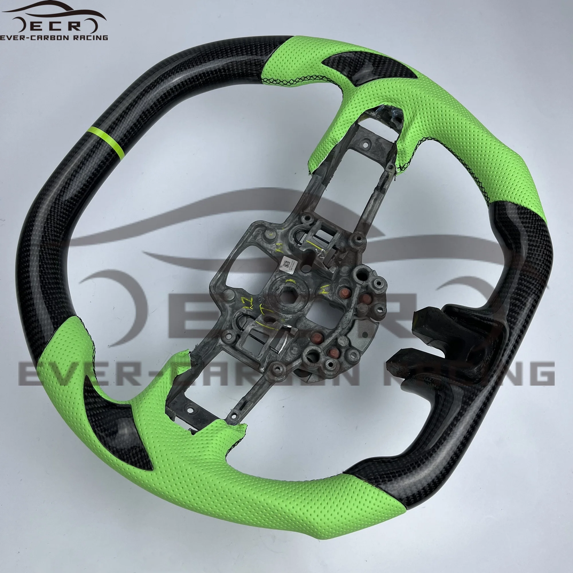 Ever-Carbon Racing(ECR) Wholesale China Factory Carbon Fiber Steering Wheel For 2020 Mustang Steering Wheel