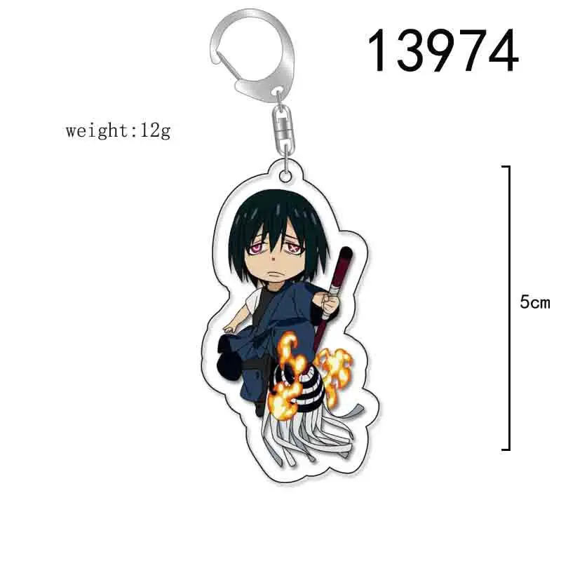 Wholesale Anime Fire Force Peripheral Acrylic Transparent Keychain