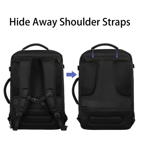 Carry on Backpack, Extra Large Travel Backpack Expandable Airplane Approved Weekender Bag for Men and Women, Water Resistant