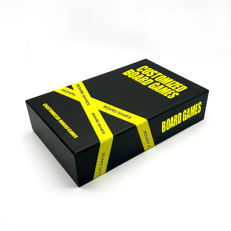 Custom foldable family paper board/card game and box printing for family