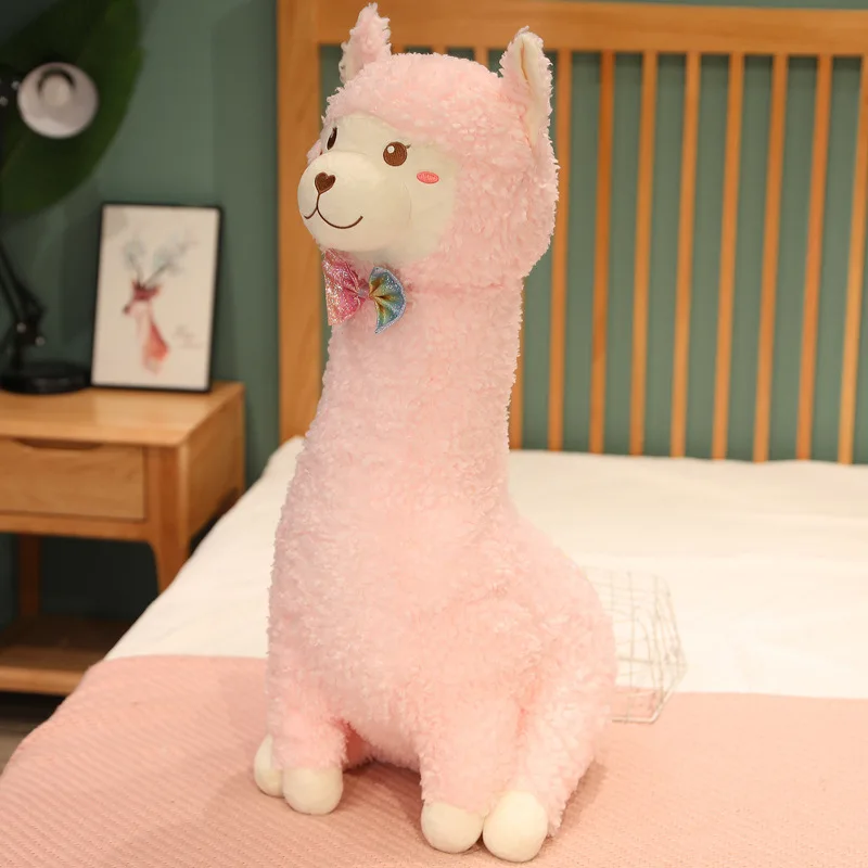 Rainbow Alpaca Pillow Plush Toy Doll Bed Pillow Manufacturers  Wholesale  Cushion Birthday Gift Home Decoration