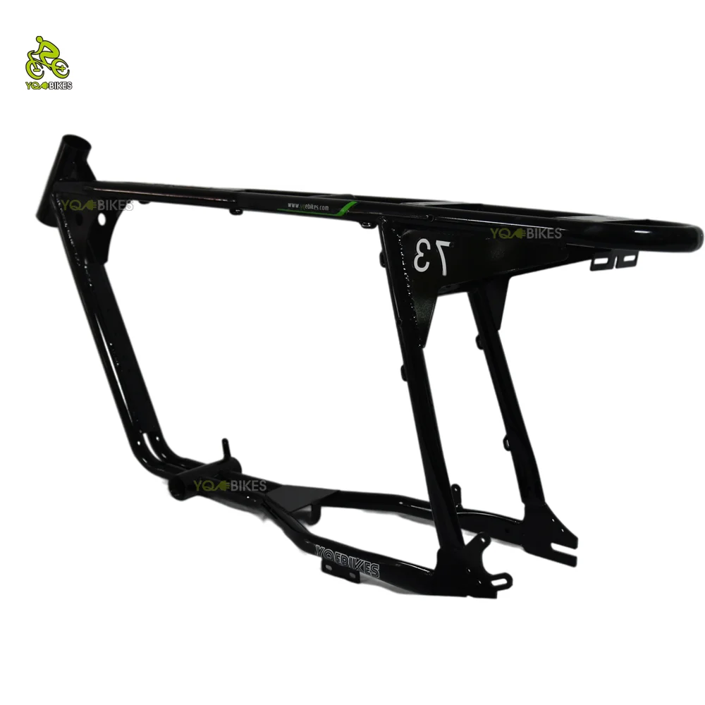 YQEBIKES New Custom Made 20 inch Fat Road Bike Frame Super Power e Bike 73 S2 Kit Mountain Bike Frame with Suspension Mudguard