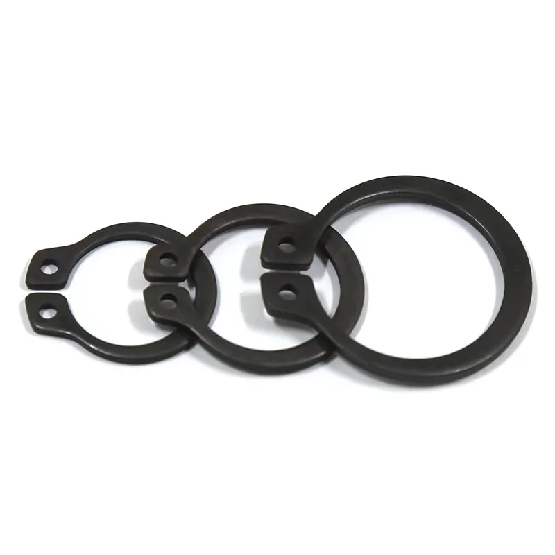 Spring steel black oxide DIN471 series external retaining rings for shafts