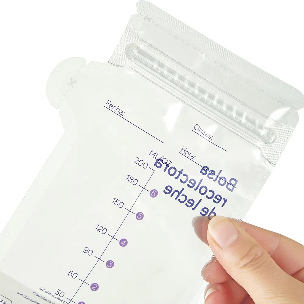 Ideal For Convenient Breastfeeding, Milk Freezer Storage Pouches With Temp-sensing Pre-sterilized Breast Milk Storage Bag