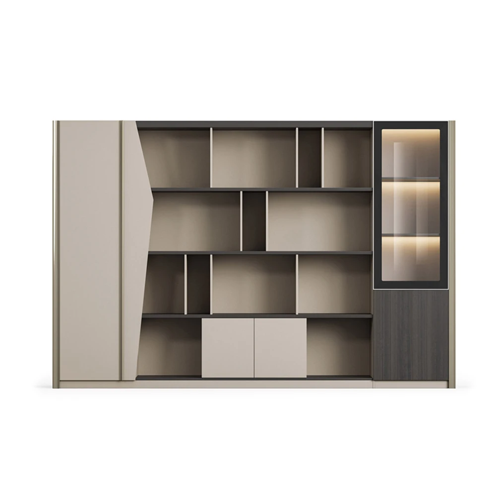 МДФ современная офисная мебель деревянный шкаф для документов офисный хранения