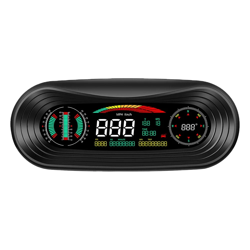 7 Inch Auto Diagnostic P18 Car Heads up Display Speedometer Hud OBD2 Smart Gauge GPS Car Smart Digital Gauge