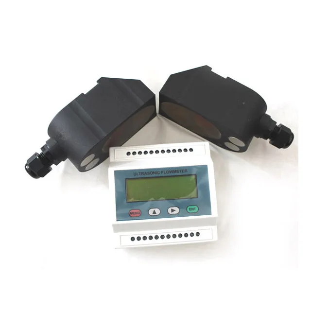 Taijia portable clamp on ultrasonic flow meter with model rs485 modbus digital water flow meter and display