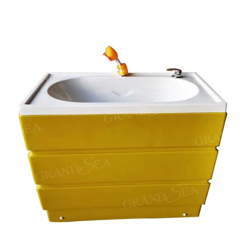 Factory Wholesale Price Acrylic Blue Baby Hydromassage Bathtub For Swimming Kids Jacuzzi Baby Bathtub