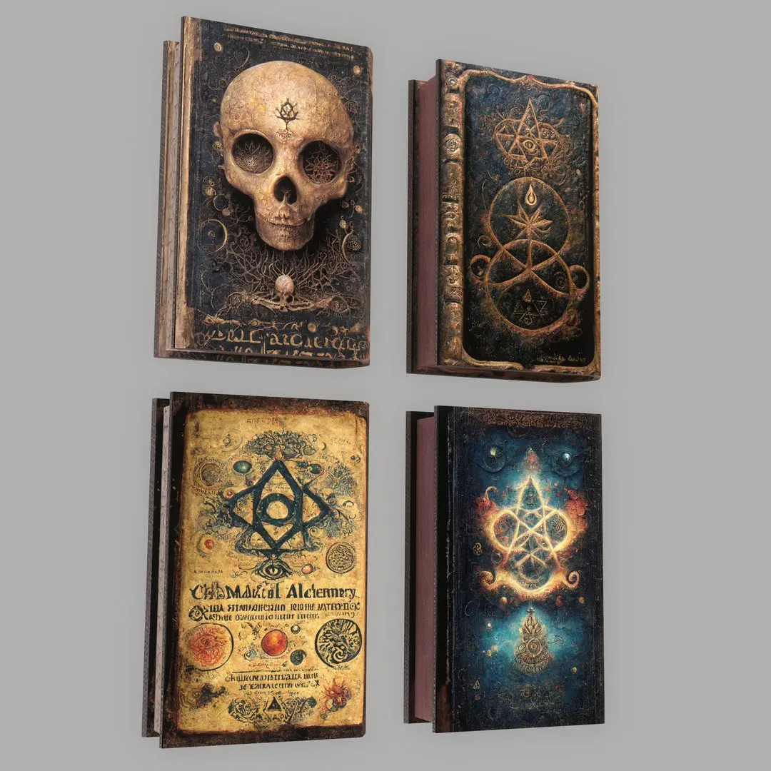 Customized Resin Ancient Magic Books