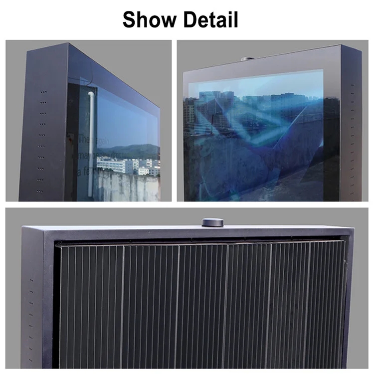 32/43/49/55/65 Inch Advertising Totem 10cm Ultra Thin Bezel Commercial Outdoor LCD Screen Display Waterproof