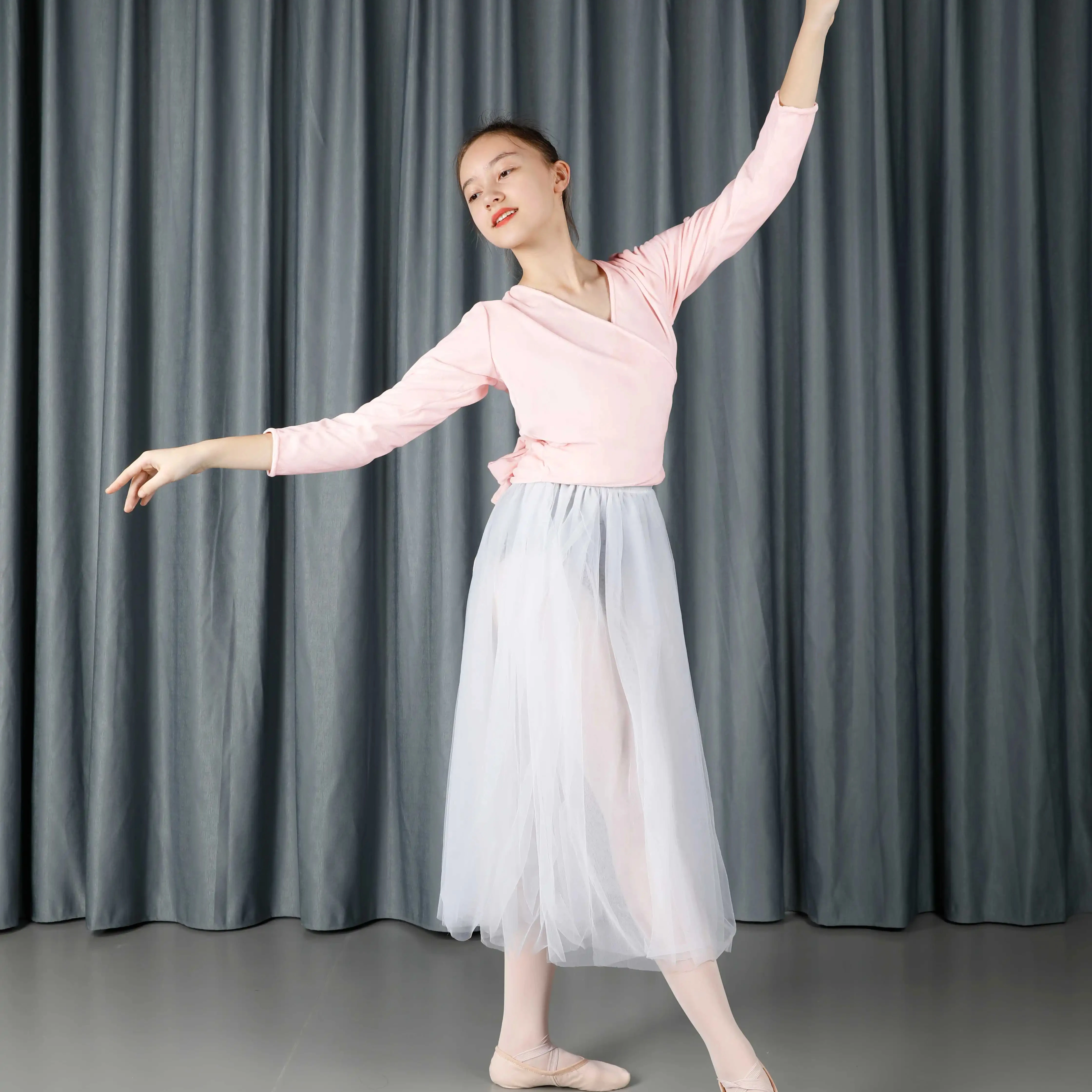 Dttrol D036025 Baili Dance индивидуальный бархатный топ с двойным лицом классическая балетная танцевальная одежда удобная теплая для девочек и женщин
