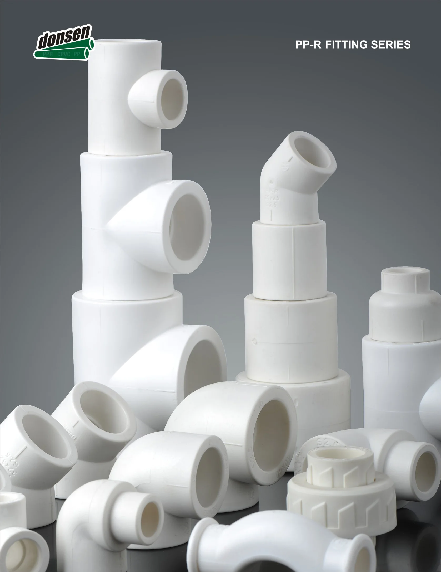 PPR fitting plastic screwed pipe end plug for pipe