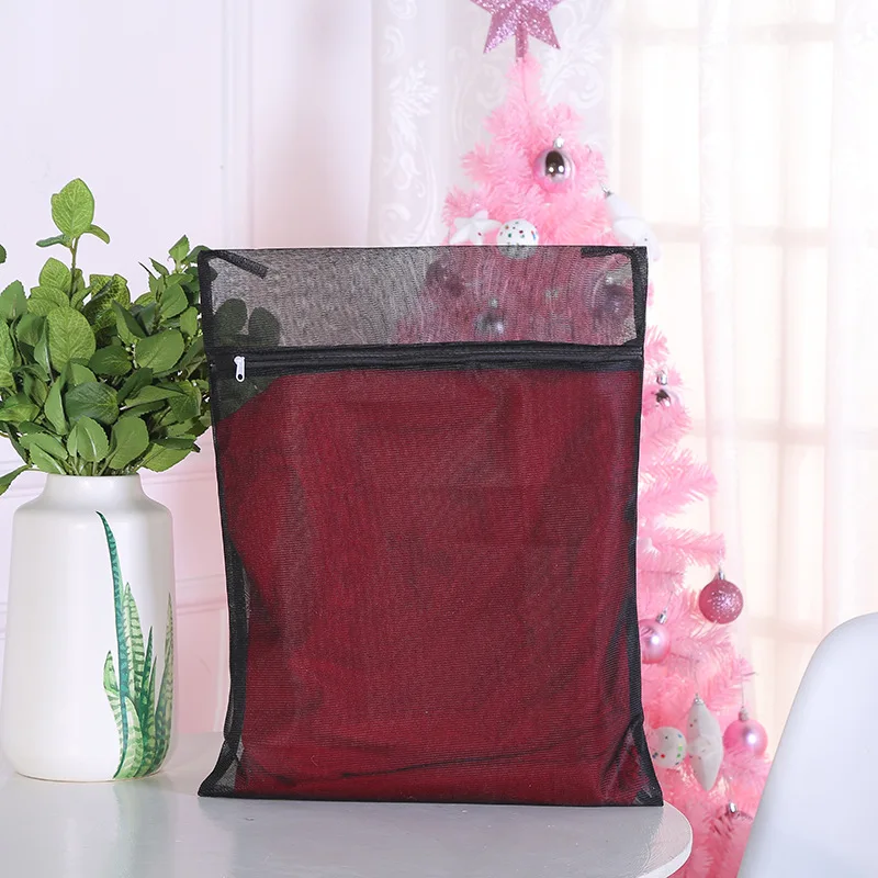 Оптовая продажа, мешок для стирки белья для домашнего использования, черный сетчатый мешок для стирки бюстгальтеров, блуз