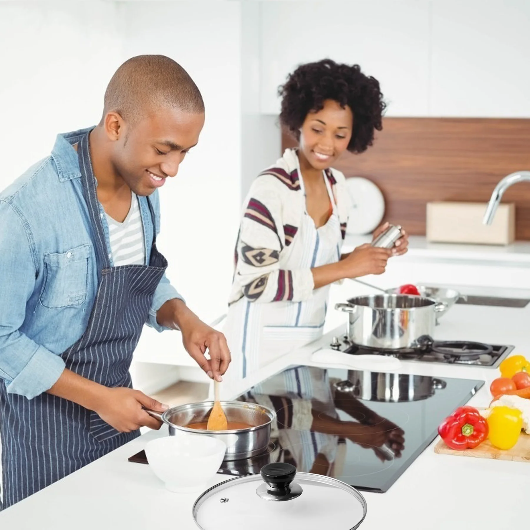 clear tempered glass lid with knob glass pot lid glass cooking pot cover for cookware accessores