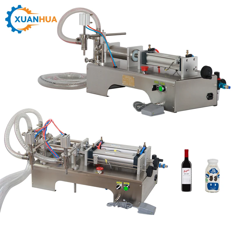 new product semi automatic pneumatic bottle waterperfume liquid filling machine