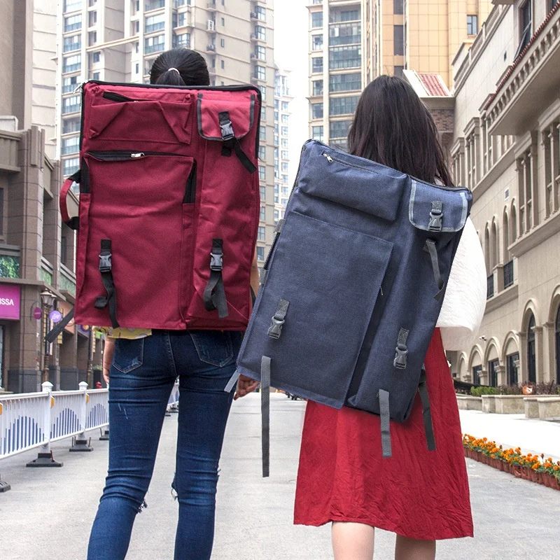 4K Canvas Artist Painting Backpack Carrying Bag Waterproof Art Portfolio Case Tote for Artist Travel Drawing Tool Bag Organizer