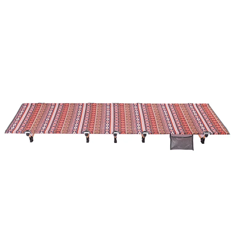 Portable Outdoor Aluminum Metal Army Camping Folding Bed For Hiking Camping