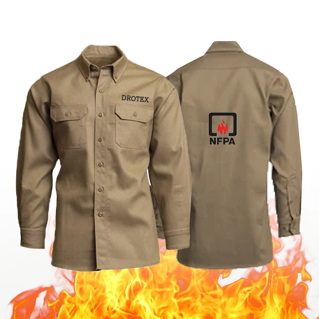 FR Uniform Safety Workwear Fireproof Fire Resistant Shirt