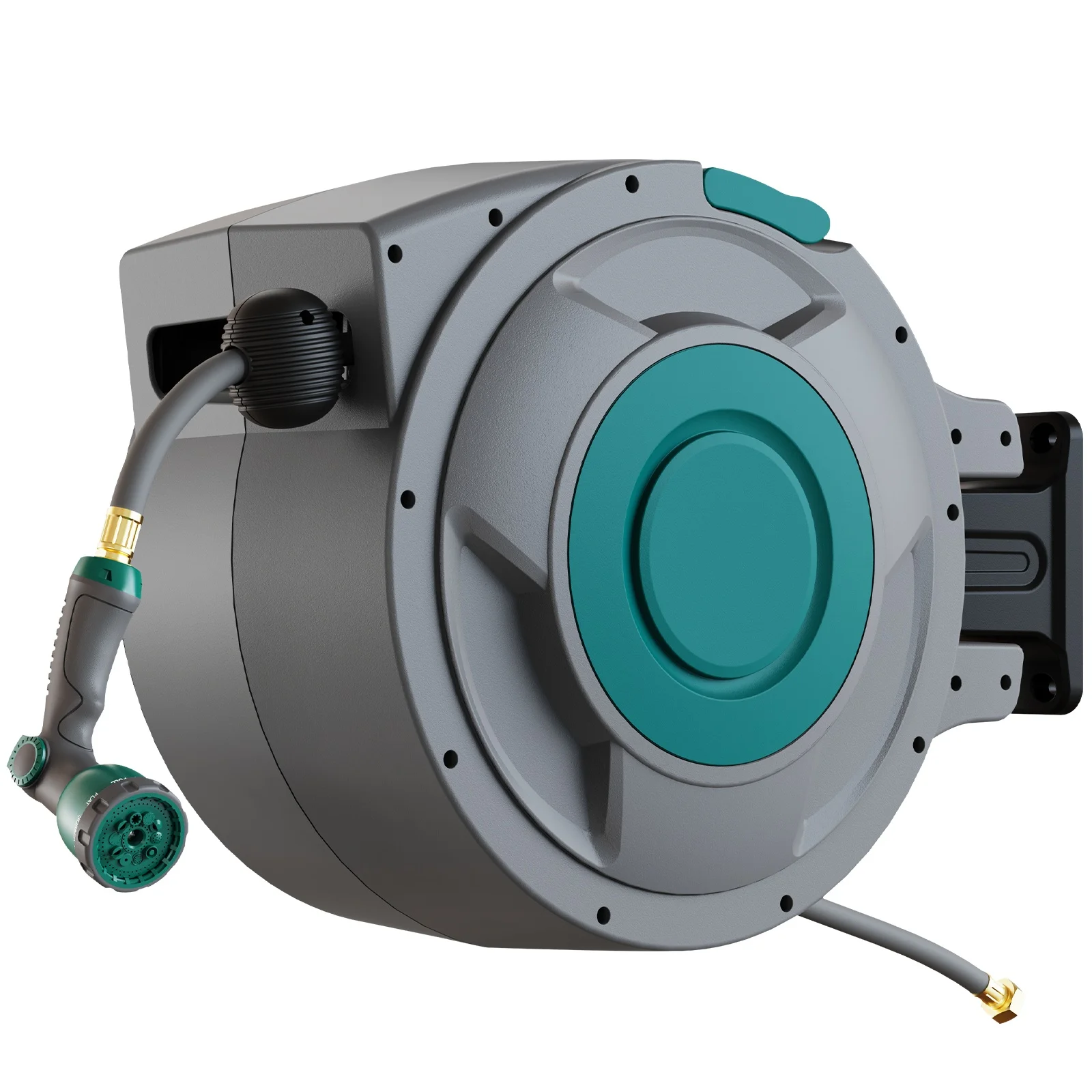 Water Hose Reel Box 20 Meter PVC Retractable Garden Hose Reel High Pressure Water Hose Expandable