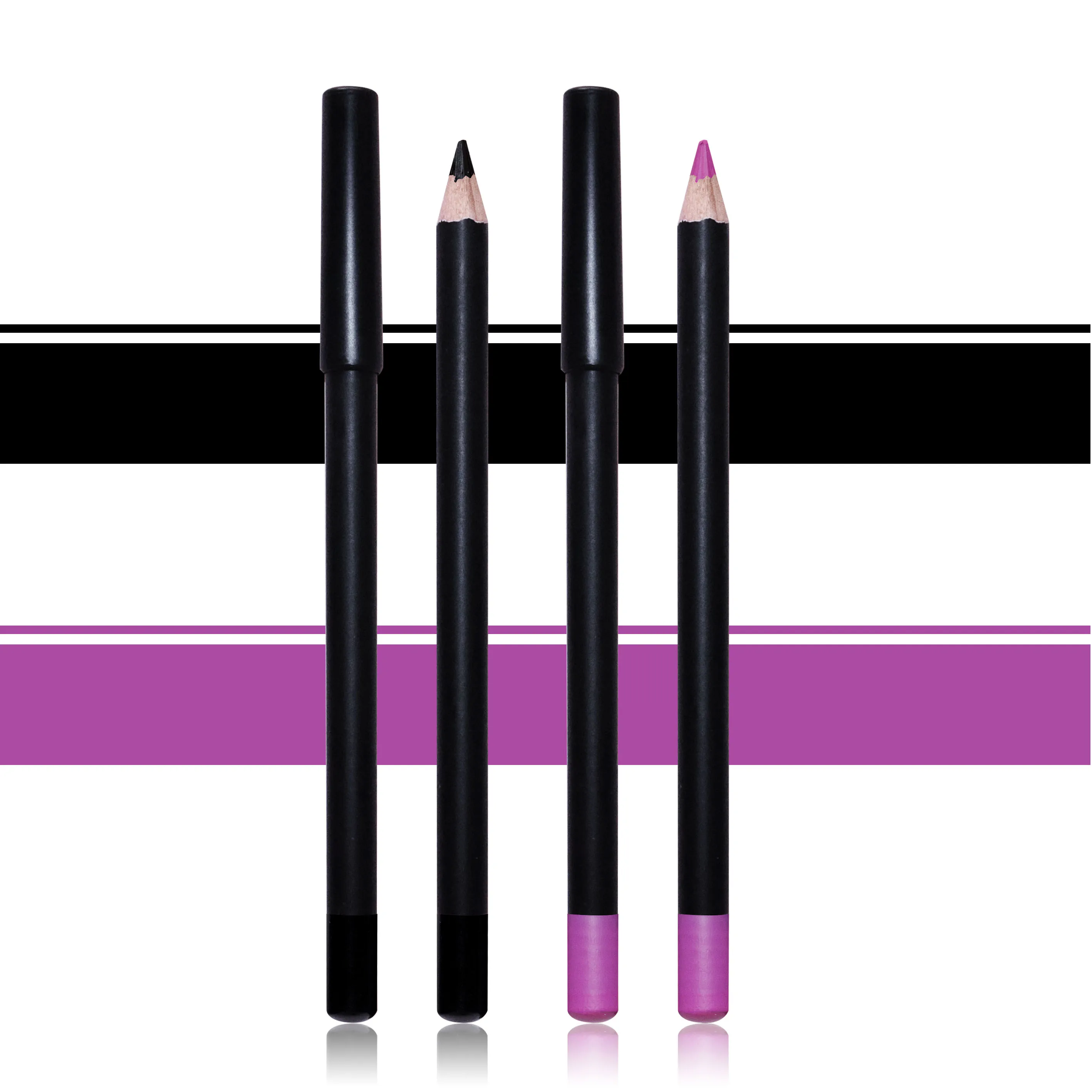 Multi-functional makeup tools as eyebrow pencil and lip liner and eye liner pencil