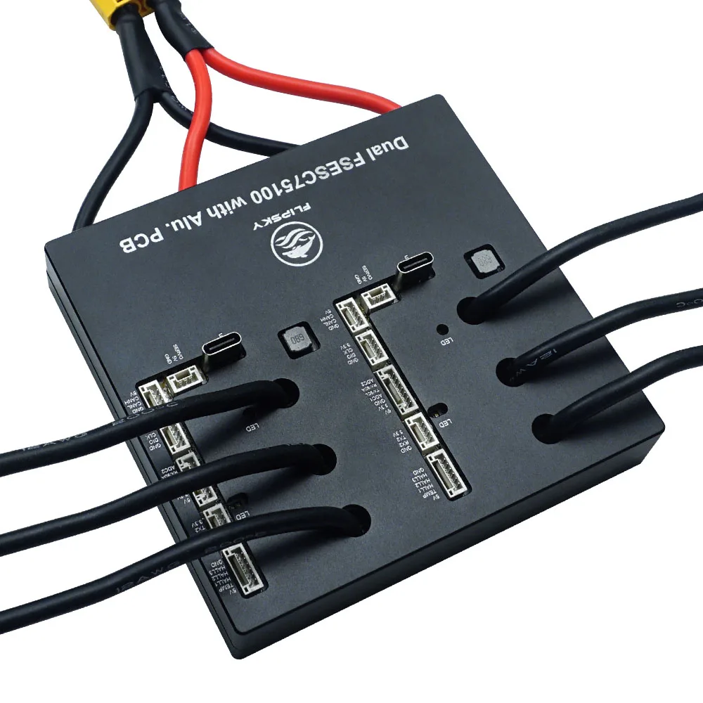 Flipsky 100A 75 В двойной 75100 FSESC с алюминиевым контроллером PCB для скутера/скейтборда/контроллера скорости/Ebike