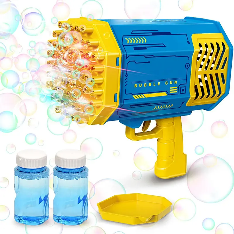69 Holes Bubble Gun Electric Bazooka Bubble Blowing Machine Bubble Machine for Kids