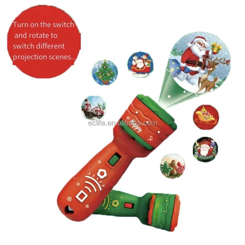 Education Picture Light Night Photo Cartoon Toy Projection Flashlight Flashlight Christmas Projector Light