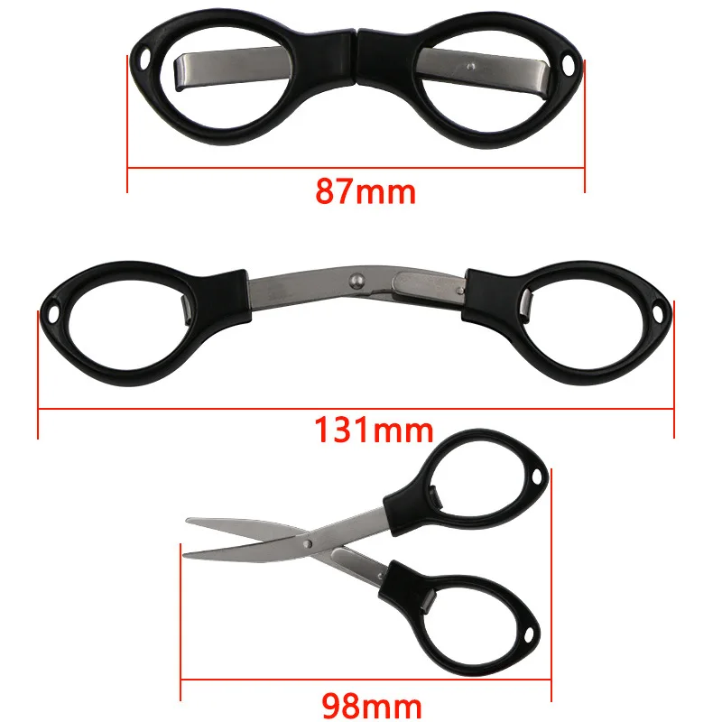 Low Price Good Quality Stainless Steel Fishing Line Cutter Mini Folding Pocket Scissors