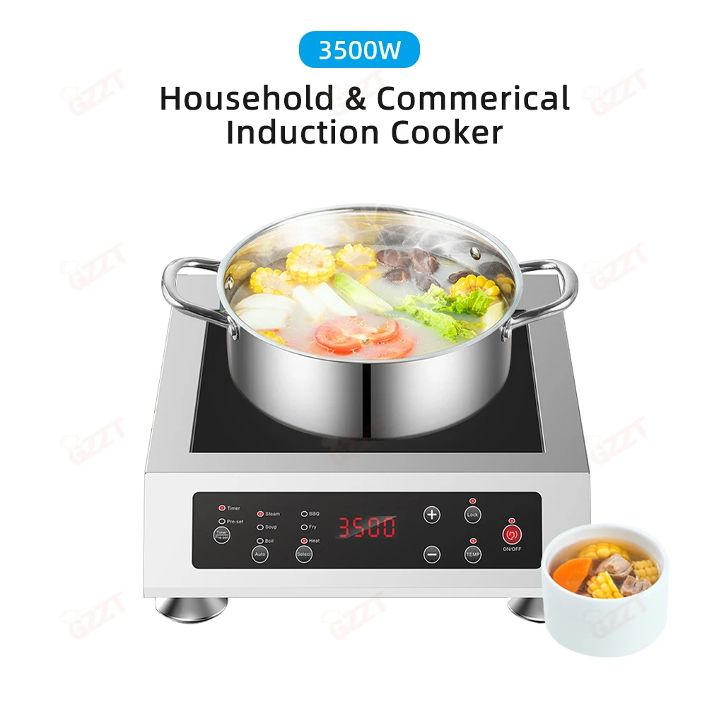 Electric Stove 3500w Electromagnetic Heating Induction Cooker With Button Control Panel Induction Stove 8 Power Level Adjustable