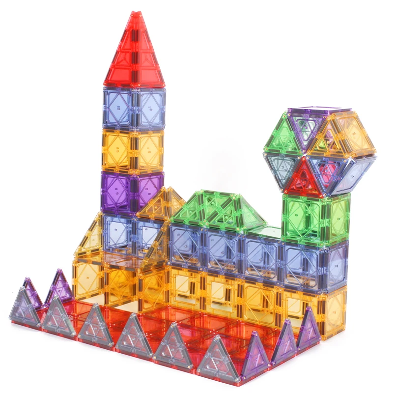 New Design Magnetic Plastic Building Blocks Tile Letters Building Toys for Children