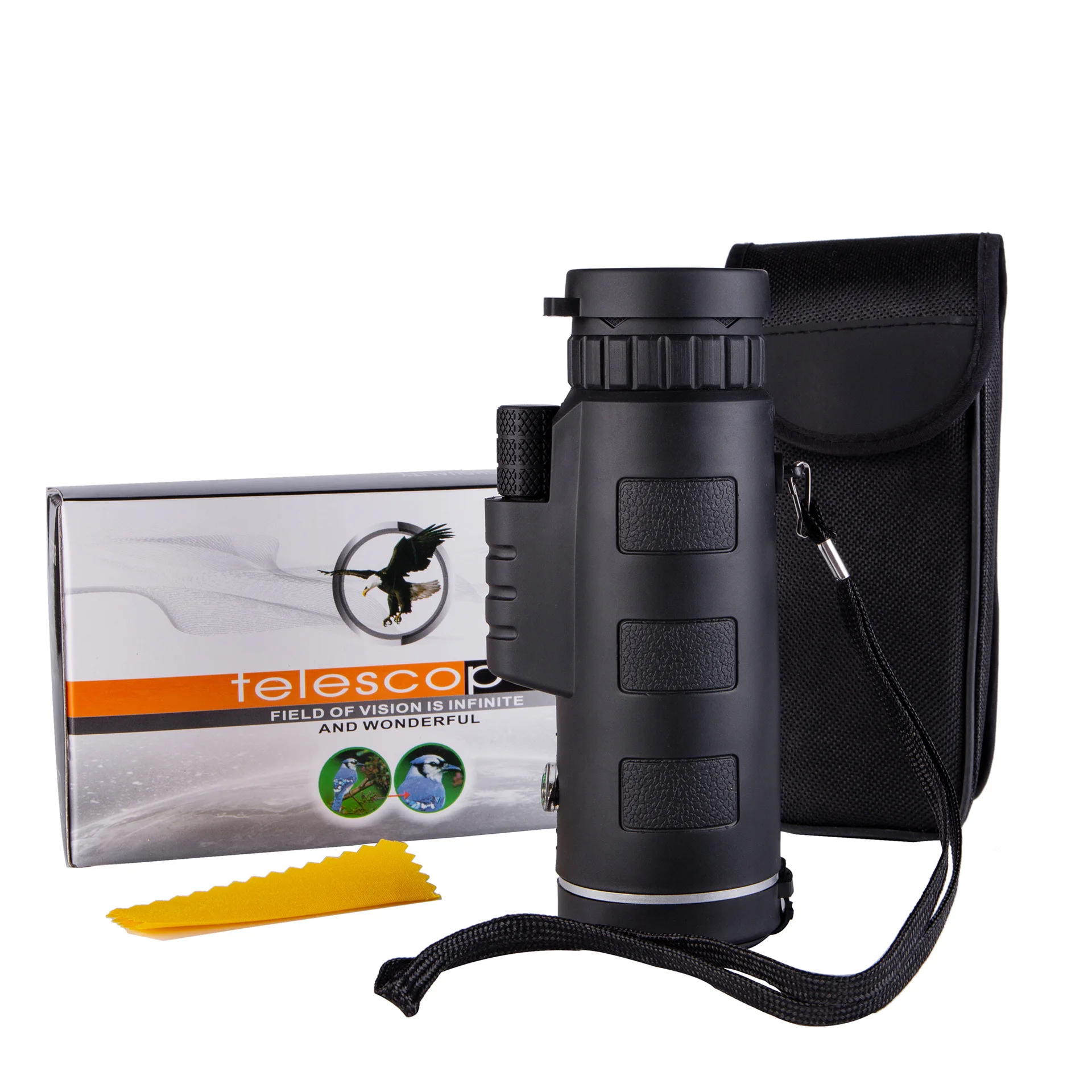 Telescope Monocular 40x60 Light Night X Zoom Binoculars Vision Pocket