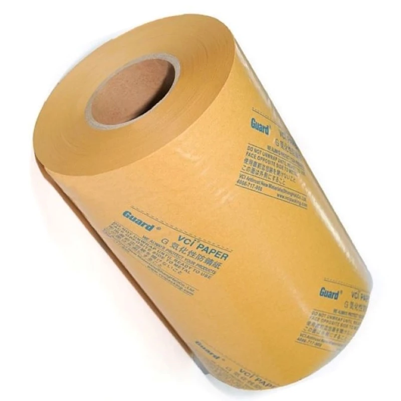 Anti Rust VCI Waxed Wrapping Paper Steel Crepe Kraft Paper Roll,  Rust Packaging Paper for Metal Parts, Paper Packing Box