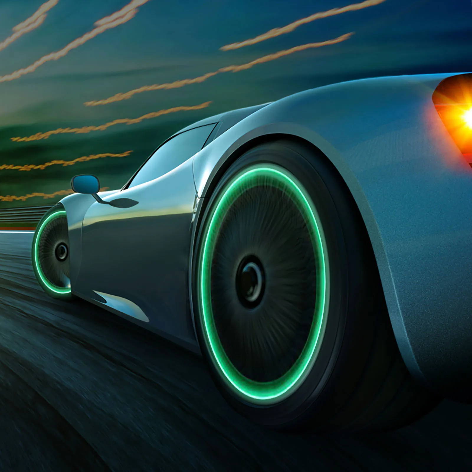 Luminous Tire Valve  Car Motorcycle Bike Wheel Hub Glowing Valve Cover Tire Decoration Auto Styling Tyre Accessories