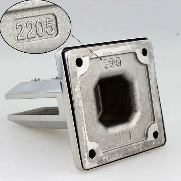 Duplex 2205 Stainless Steel Spigot clamp Glass Pool Deck Fence Round Spigots Balustrade Railing Spigot