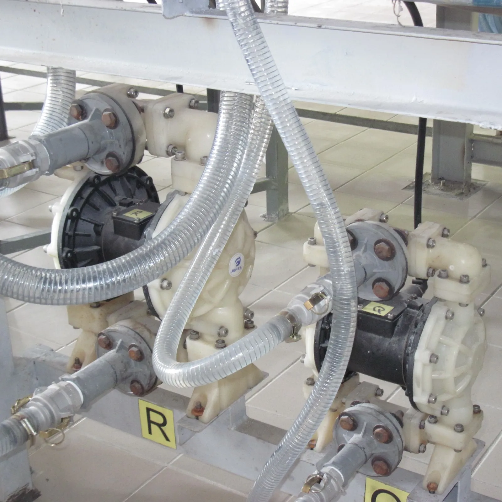 Sulfuric nitric hydrochloric HCL acid chemical resistance transfer air operated diaphragm pump