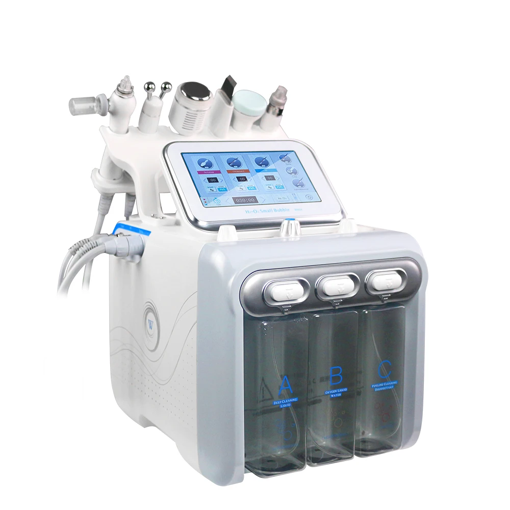 Professional H2 O2 Bubble Machine Water Dermabrasion RF Skin  Tightening Machine for Spa Oxygen Infusion and Facial Cleaning