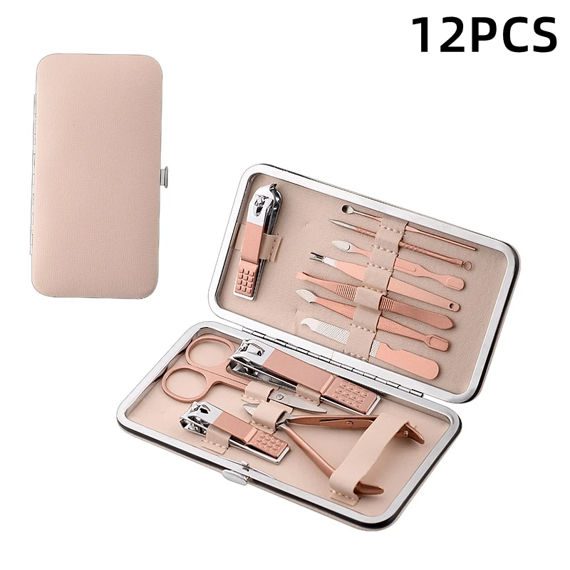 Stainless Steel Manicure Set 16 Pieces Private Label Nail Sets Beauty Manicure Pedicure Set