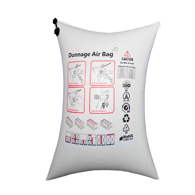 Dreamma ISO 9001 90*210CM Container Safe Cargo Reusable PP Woven Shockproof Air Filled Cushion Pillow Container Packaging Bag