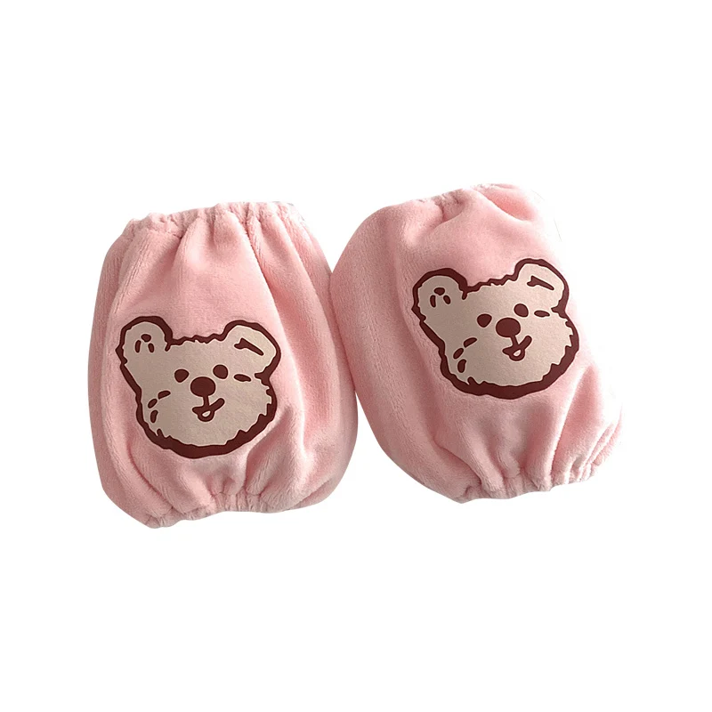 Household Cleaning Tools & Accessories Ins winter Korean infant cute cartoon Plush sleeve baby waterproof and dirt warm down ja